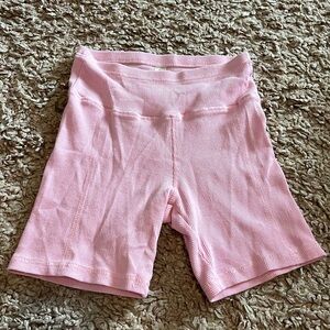 cute pink biker shorts